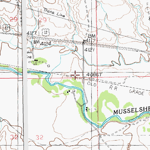 Topographic Map of Clowry (historical), MT