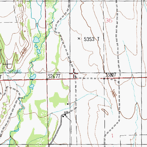 Topographic Map of Long Post Office (historical), MT