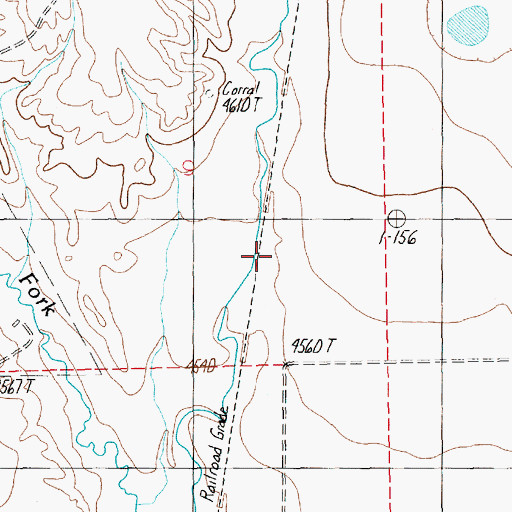 Topographic Map of Wright (historical), MT