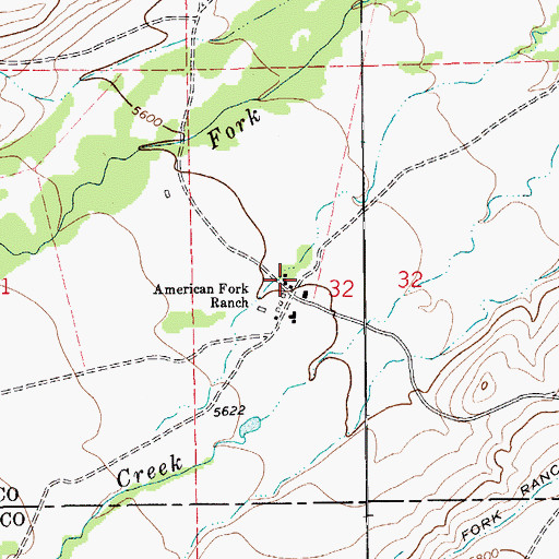 Topographic Map of Wallis Post Office (historical), MT