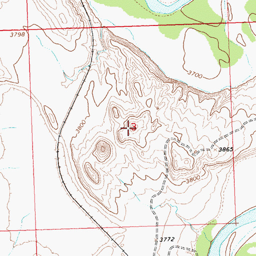 Topographic Map of Al Egbert Mine, WY