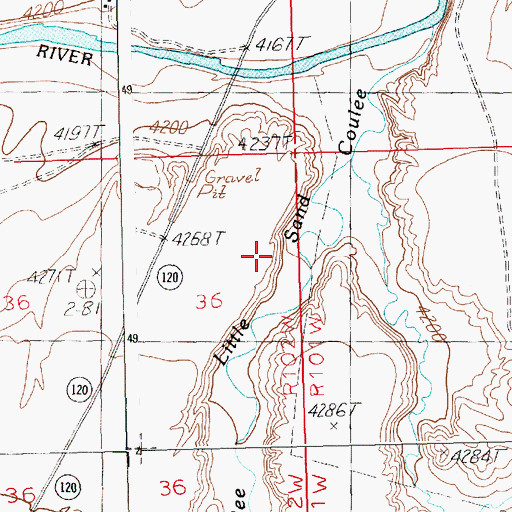 Topographic Map of Chapman Creek Pit, WY