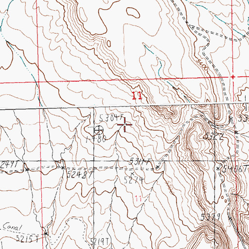 Topographic Map of New Eagle Pass Pit, WY