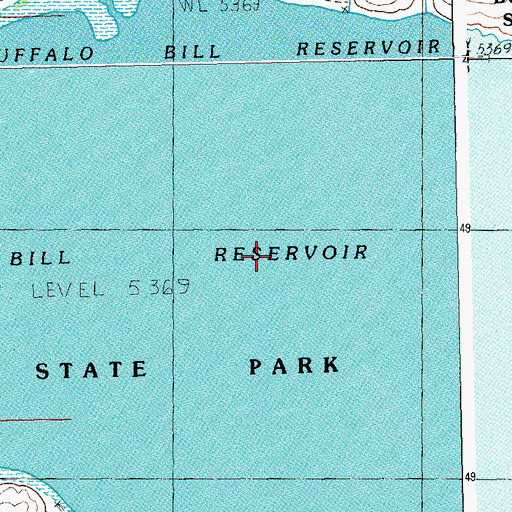 Topographic Map of Northfork Pit, WY