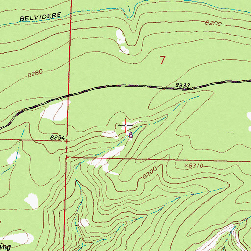 Topographic Map of Carbondale Mine, WY