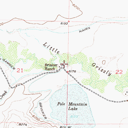 Topographic Map of Pony Creek, CO