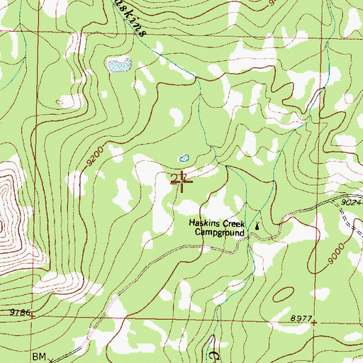 Topographic Map of Octavia Prospect, WY