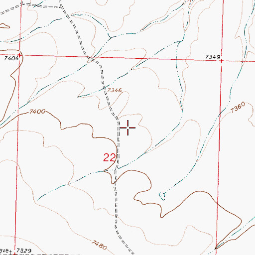 Topographic Map of Del Ore Number Six Mine, WY