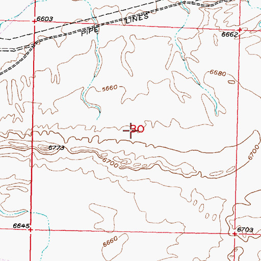 Topographic Map of Charlie Claim Group Mine, WY