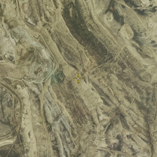 Aerial/Satellite Image of Rosebud Pit Number Five, WY