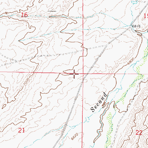Topographic Map of Kyle Mine, WY