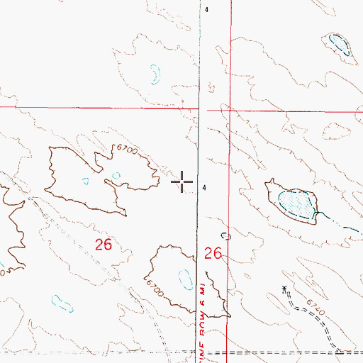 Topographic Map of Whistler Mine, WY