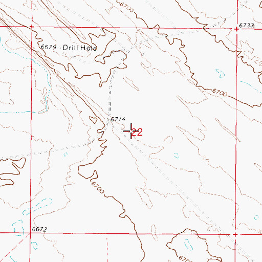 Topographic Map of Wissler Mine, WY