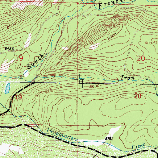 Topographic Map of Raven Group Mine, WY