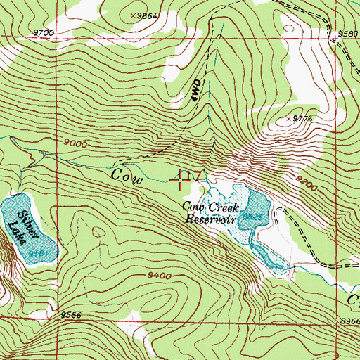 Topographic Map of Continental Group Mine, WY