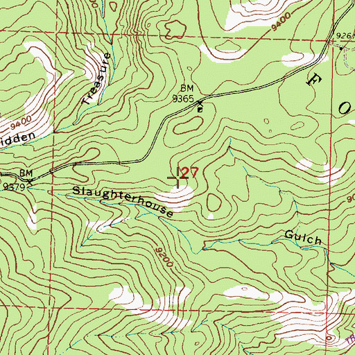 Topographic Map of D and L Group Mine, WY