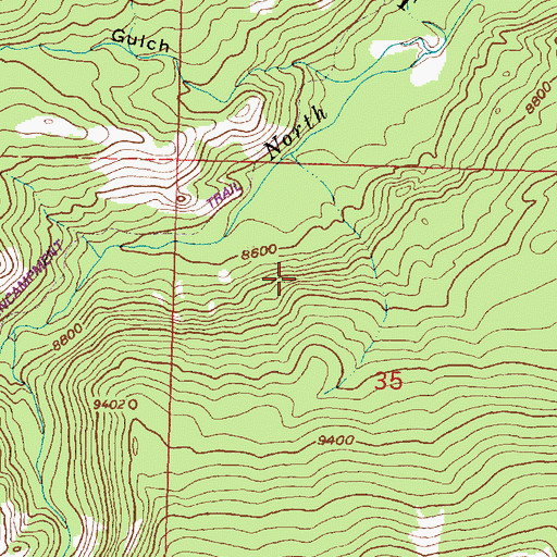 Topographic Map of Mohawk Prospect Two, WY