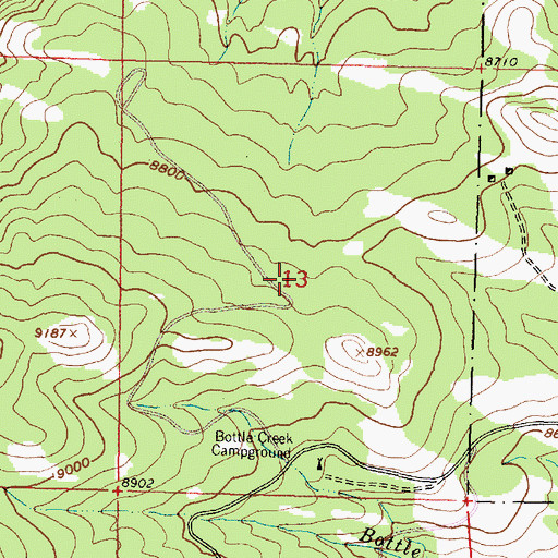 Topographic Map of Newton Group Mine, WY