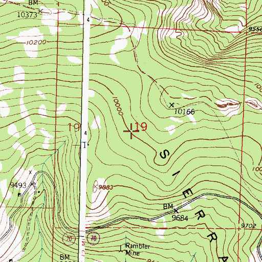 Topographic Map of Umslopagus Group Mine, WY
