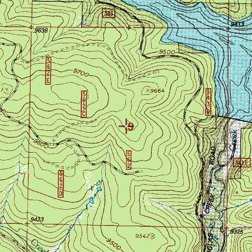Topographic Map of Albany Development Company Mine, WY