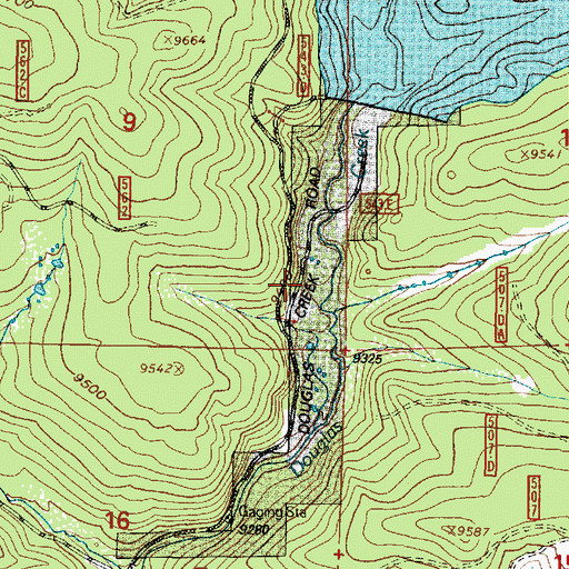 Topographic Map of Morning Star Claim, WY