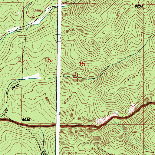 Topographic Map of Ak-sar-ben Group Mine, WY