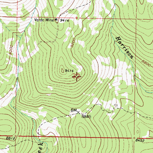 Topographic Map of Century Group Two Prospect, WY