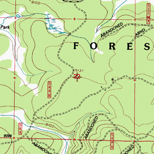 Topographic Map of Ione Prospect, WY