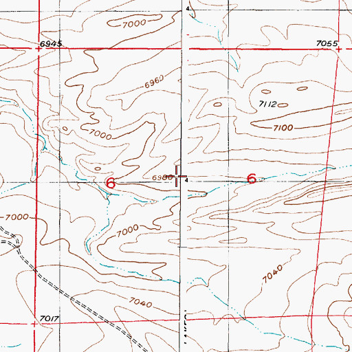Topographic Map of McGill Anticline Mine, WY