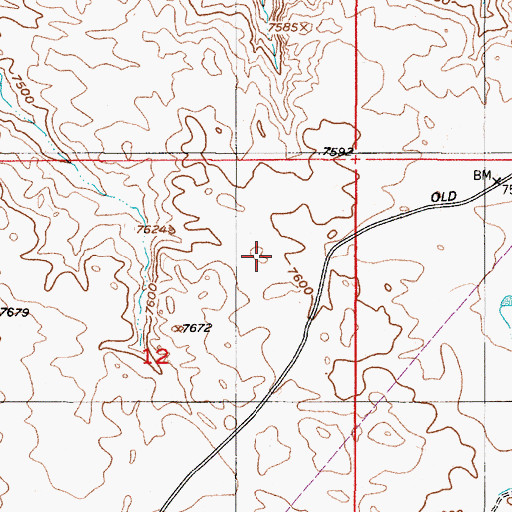 Topographic Map of Laramie Range Mine, WY