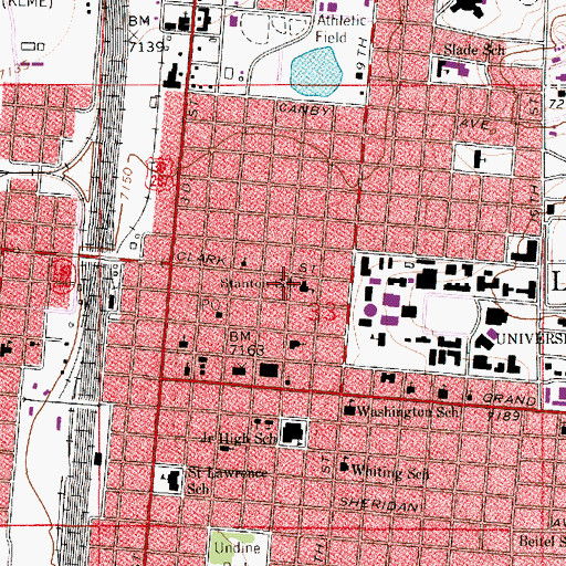 Topographic Map of Easterling Pit, WY