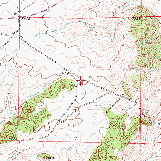 Topographic Map of Globe Prospect, WY