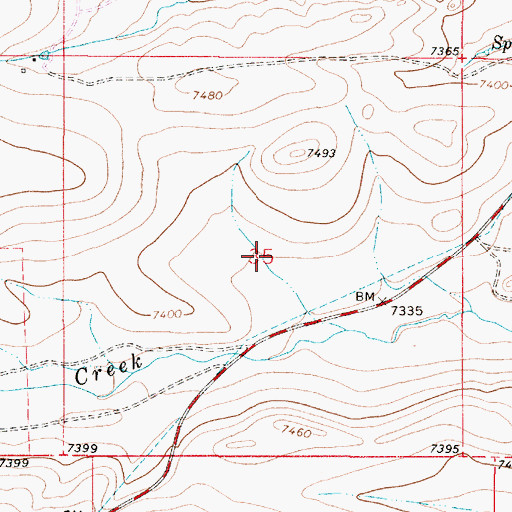 Topographic Map of Good Hope Mine, WY