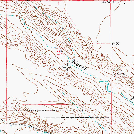 Topographic Map of Kunau Pit, WY