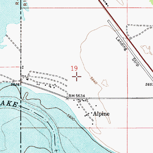 Topographic Map of Spencer Call Sand and Gravel Pit, WY