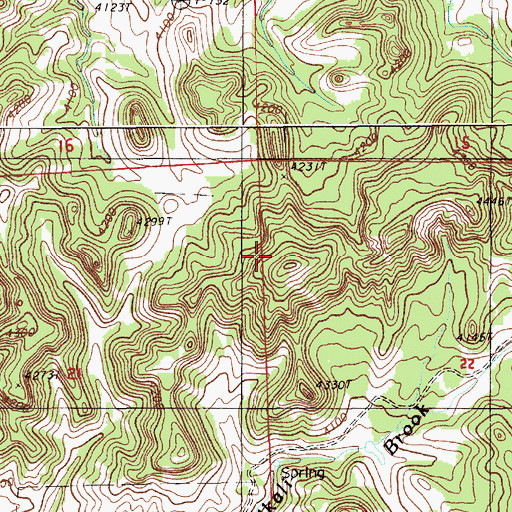 Topographic Map of White Slide Claims One-three Mine, WY