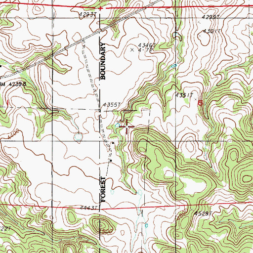 Topographic Map of Driskell Pit, WY