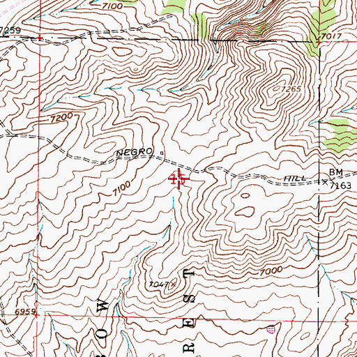 Topographic Map of Koch Deposit Number One, WY