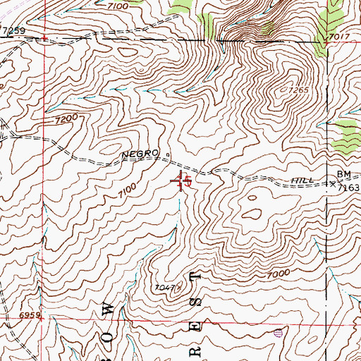 Topographic Map of Koch Deposit, WY