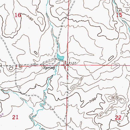 Topographic Map of Jenkins Project Mine, WY