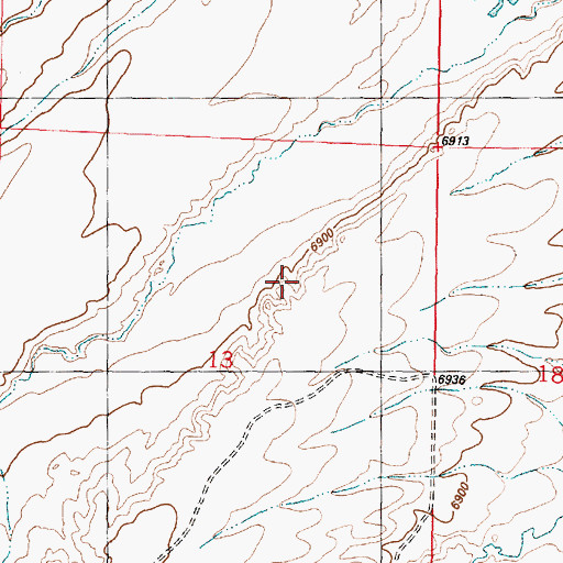 Topographic Map of Sage Basin Mine, WY