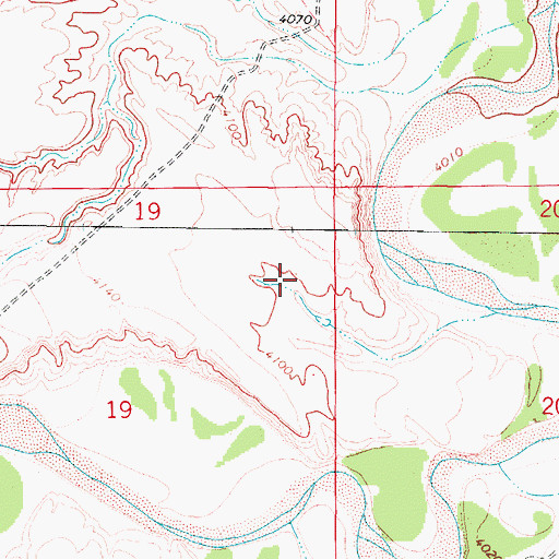 Topographic Map of Harriett Pit, WY