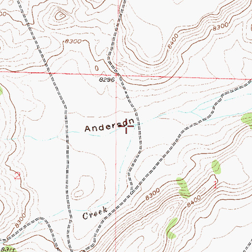 Topographic Map of Cow Creek, CO