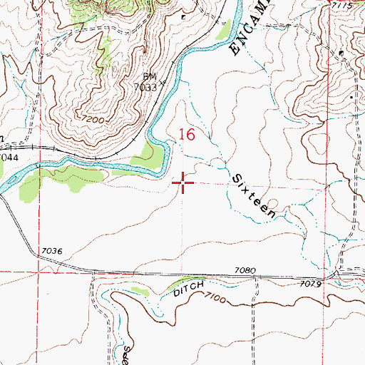 Topographic Map of Paine Deposit, WY