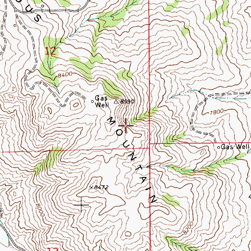 Topographic Map of Griggs Prospect, WY