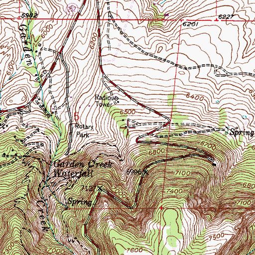 Topographic Map of Rim Rock Ranch Pit, WY