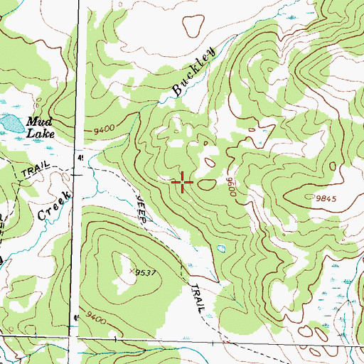 Topographic Map of Grubstake Syndicate Mine, WY