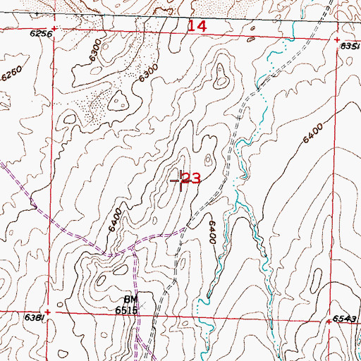 Topographic Map of Niball Number Twelve Mine, WY