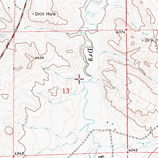 Topographic Map of North Rawhide Mine, WY