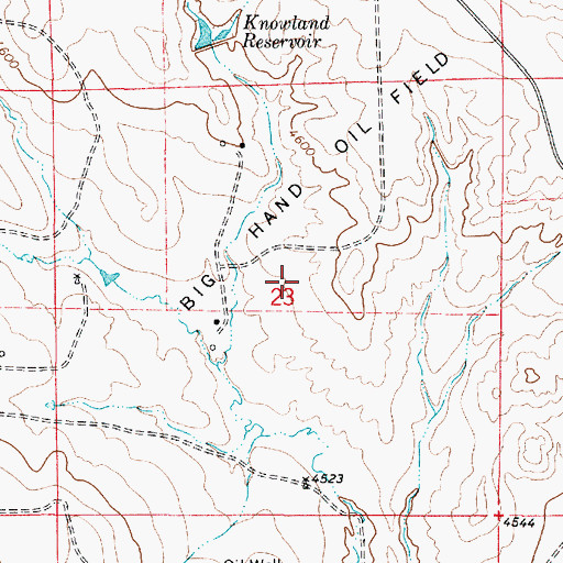 Topographic Map of Belle Fourche Mine, WY